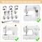 12 Pcs Hemming Foot Kit Narrow Rolled Hem Foot Set Presser Foot Sewing Rolled Hemmer Foot Narrow Sewing Machine Rolled Hem Guide Universal Sewing Clips for Sewing Machine Accessories and Tools